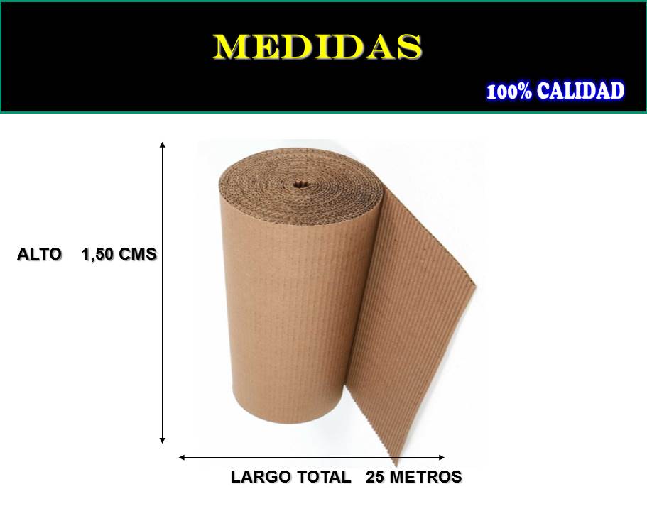 CARTON-CORRUGADO-X-25-METROS carton corrugado rollo x 25 metros