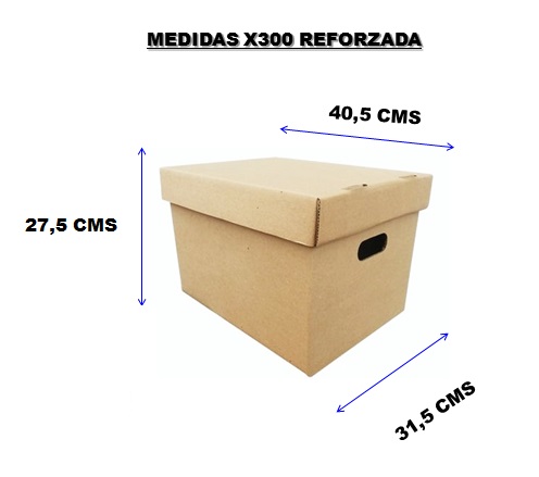 caja x300 medidas