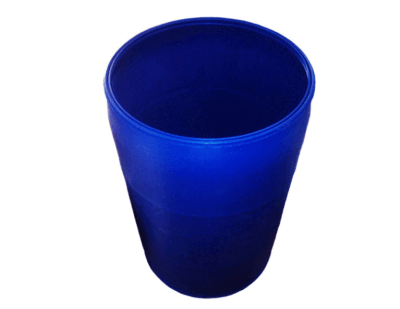 caneca plástica Americana de 55 galones con tapa y aro - Imagen 3