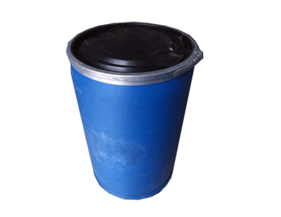 caneca plástica Americana de 55 galones con tapa y aro - Imagen 2