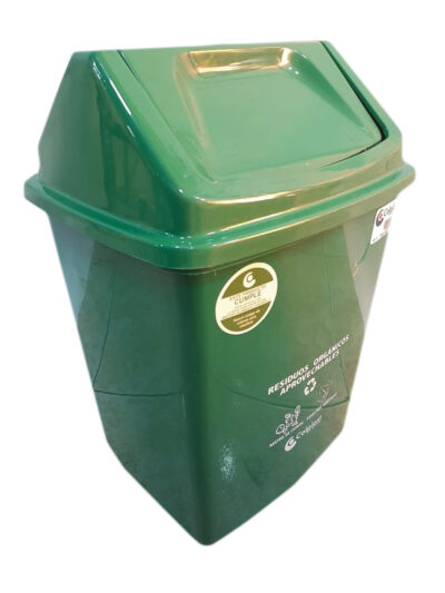 Punto ecológico de 22 litros 4 puestos tapa vaivén - Imagen 4