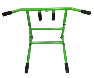 Barra para dominadas y fondos en color verde - Imagen 3