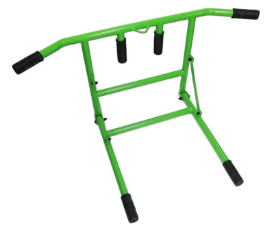 Barra para dominadas y fondos en color verde