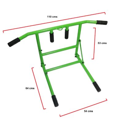 Barra para dominadas y fondos en color verde - Imagen 4