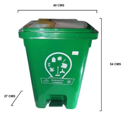 Punto ecologico de 35 litros 3 puestos de pedal - Imagen 4
