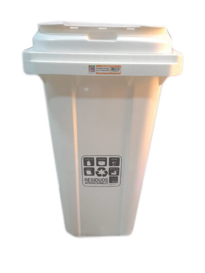 contenedor para basura de 120 litros con tapa y ruedas - Imagen 6