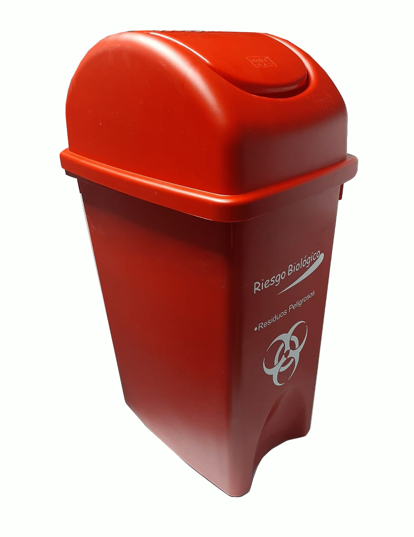 Punto ecológico de cuatro puestos 35 Litros estructura metálica caneca vaivén - Imagen 2