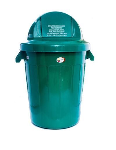Punto ecológico de 120 litros tres puestos caneca cúpula - Imagen 6