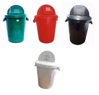 Punto ecológico de 120 litros tres puestos caneca cúpula - Imagen 3