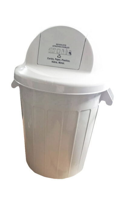Punto ecológico de 120 litros tres puestos caneca cúpula - Imagen 8