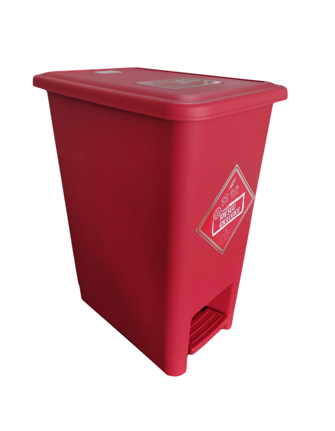 Papelera plástica 12 litros pedal con sujetador de bolsa - Imagen 18