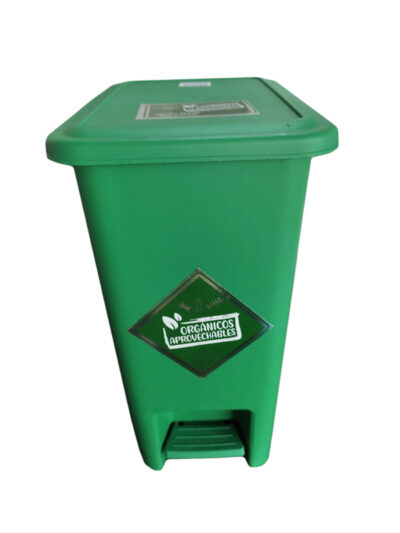 Papelera plástica 12 litros pedal con sujetador de bolsa - Imagen 14