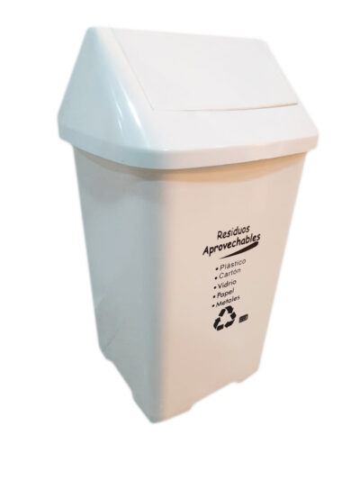 Punto ecológico de 21 litros tres puestos nueva norma caneca vaivén - Imagen 7