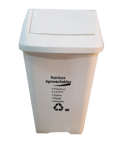 Punto ecológico de 21 litros tres puestos nueva norma caneca vaivén - Imagen 8