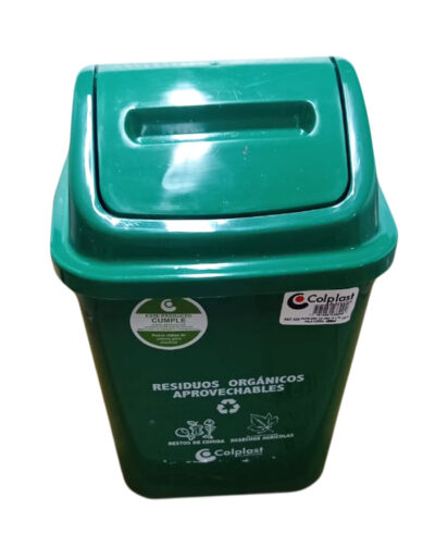 Punto ecológico de 10 litros de tres puestos caneca vaivén - Imagen 4