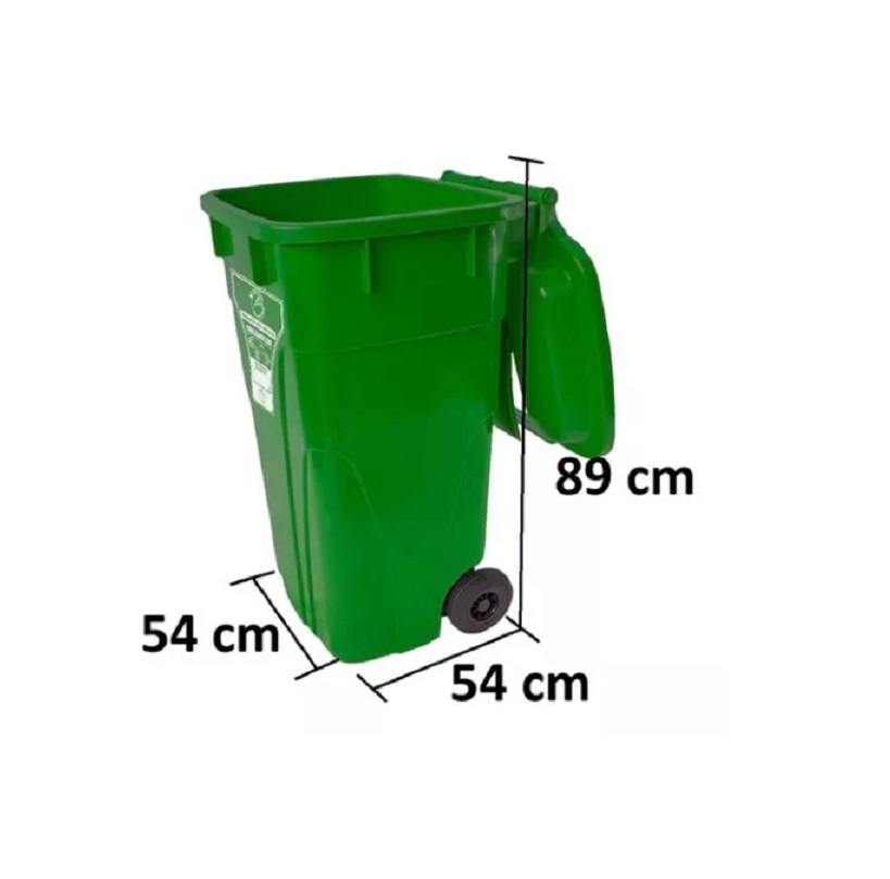 contnedor Contenedores plásticos industriales con tapa y ruedas