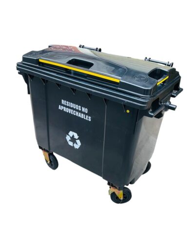 Contenedor De Basura Plástico de 1100 Litros Triple Clean - Imagen 3