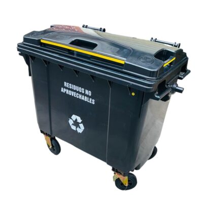 Contenedor De Basura Plástico de 1100 Litros Triple Clean
