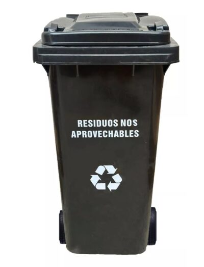 Contenedor De Basura Plástico de 120 Litros Triple Clean