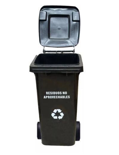 Contenedor De Basura Plástico de 120 Litros Triple Clean - Imagen 2