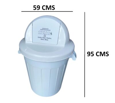 CANECA COLPLAST DE 120 LITROS TAPA CÚPULA VAIVEN - Imagen 2
