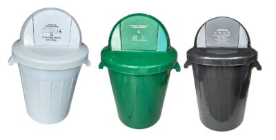 CANECA COLPLAST DE 120 LITROS TAPA CÚPULA VAIVEN