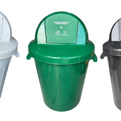 CANECA COLPLAST DE 120 LITROS TAPA CÚPULA VAIVEN