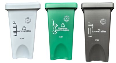 PAPELERA RIMOPLAST DE 35 LITROS TAPA VAIVEN ESTRA