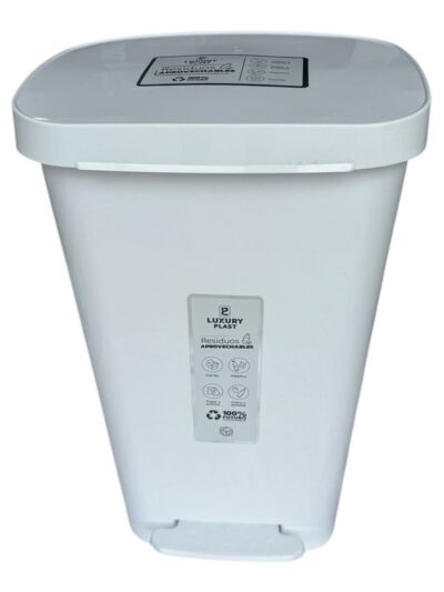 PAPELERA RECTANGULAR  DE 45 LITROS  PEDAL - Imagen 3