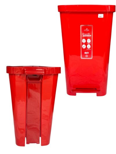 PAPELERA RECTANGULAR  DE 45 LITROS  PEDAL - Imagen 15