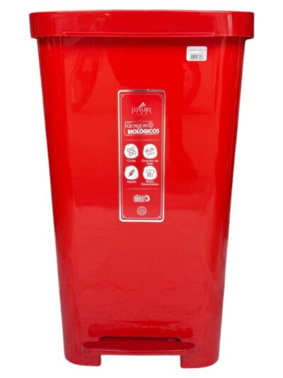 PAPELERA RECTANGULAR  DE 45 LITROS  PEDAL - Imagen 13