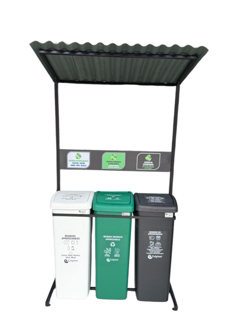 PUNTO-ECOLOGICO-CON-TECHO-DE-55-L-COLPLAST-VAIVEN-4-768x1024 Fabrica de Puntos ecológicos